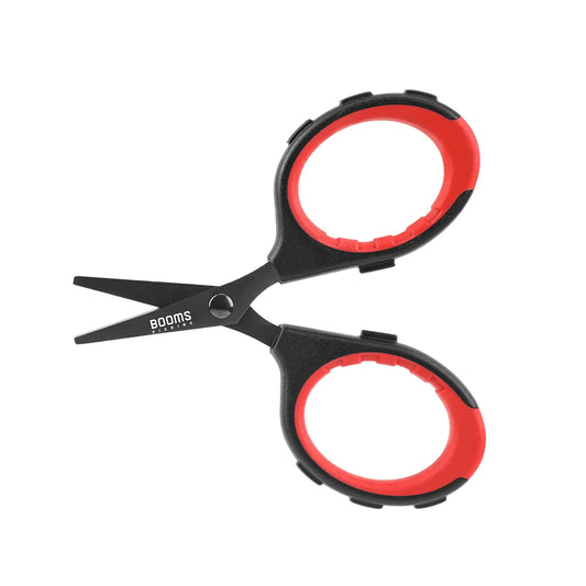 Booms Fishing S05 Fishing Scissors for Braided Line 4" Fishing Serrated Shears Fishing Line Cutter Saltwater and Freshwater