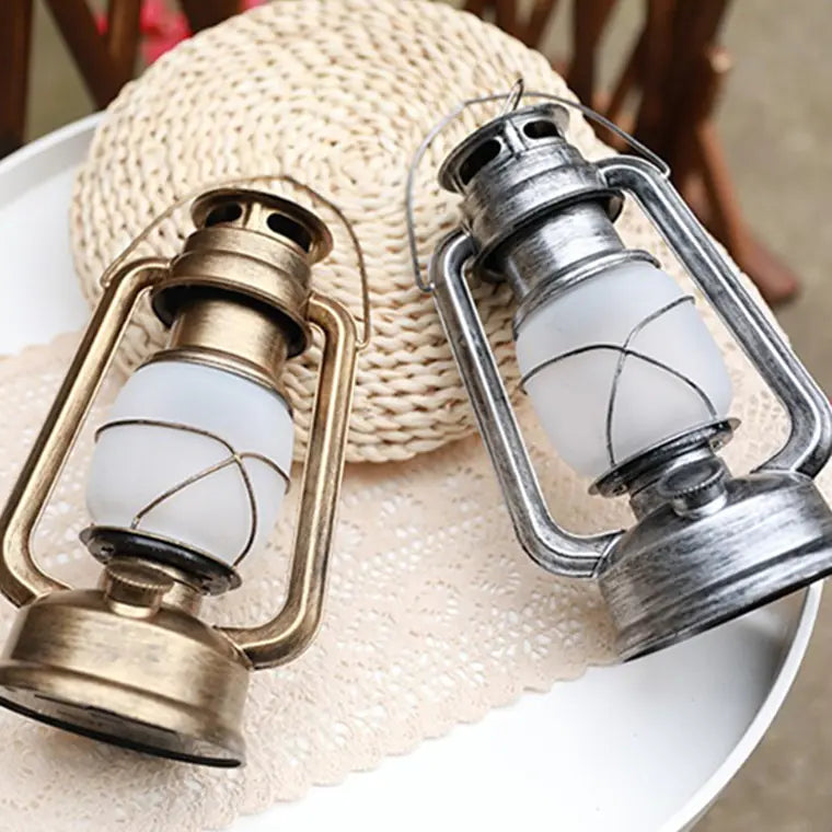 LED Vintage Flame Lantern - Camping Tent Light