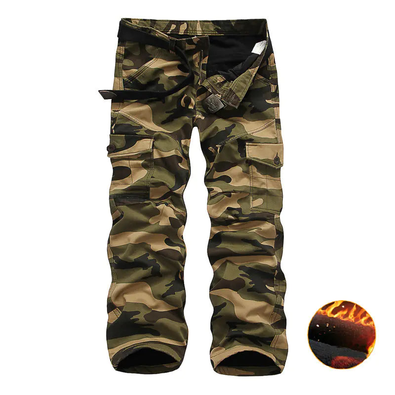 Men's Cashmere Camouflage Pants - High Quality Winter Wear