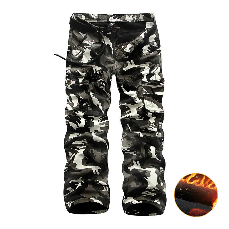 Men's Cashmere Camouflage Pants - High Quality Winter Wear
